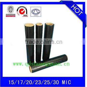 500mmx 23micx300m LLDPE black stretch film