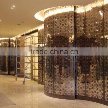 home decorarive laser cut metal screen/room divider screen partition stainless steel