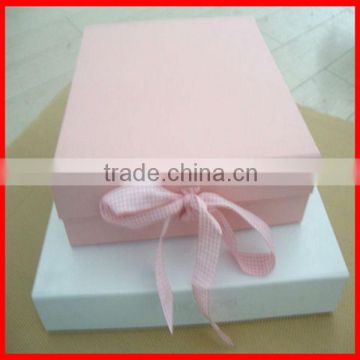 Wholesale Foldable Gift Box With Ribbon Custom Shirt Box