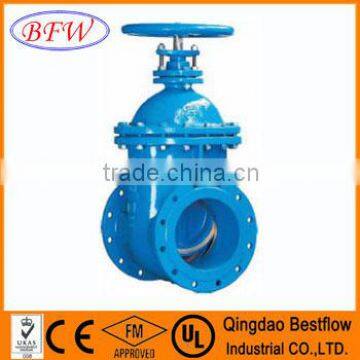 Brass nut resilient seat non-rising stem gate valve