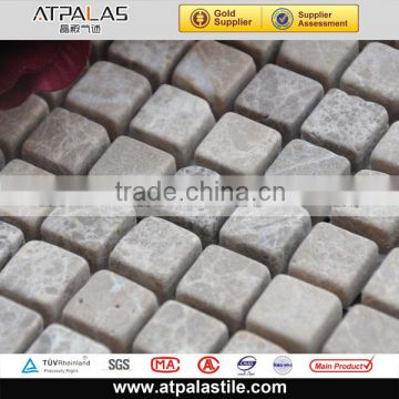 EMC580 china manufacturer natural mosaic marble carpet tile