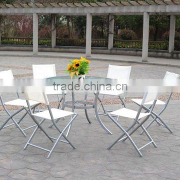 Glass table with chairs DL-T001