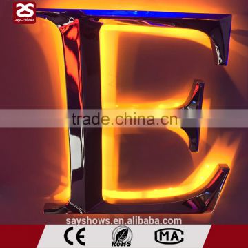 good quality channel letter stainless steel led sign