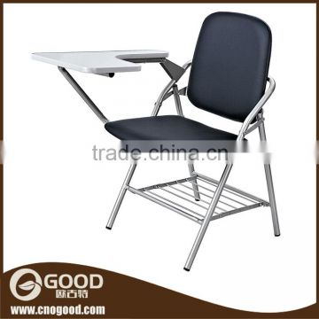 Student Training Plastic Chair with Folding Tablet