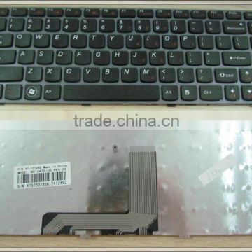 US laptop keyboard for Lenovo Z370 black (like G470 but only 2 screw holes on the bottom) keyboard