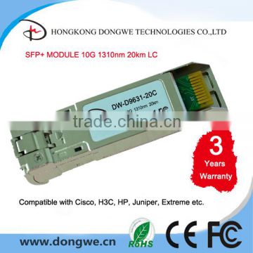 DW-D9631-20C 10G SFP+20KM 1310 LC Compatible with Cisco, HP, H3C etc