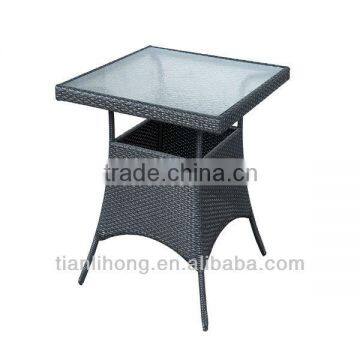 Wicker/rattan Dining Table Glass Top