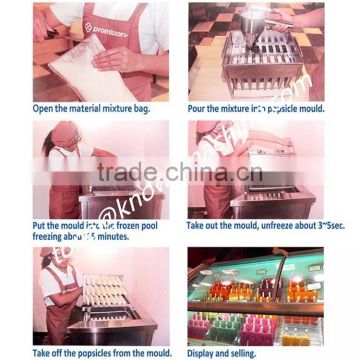 commercial single moldes machine for popsicle