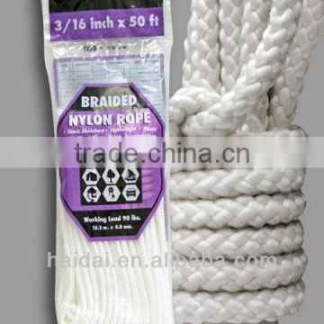3/16 inch 5mm nylon braided rope