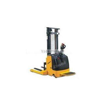 Electric Stacker with stand-on platform