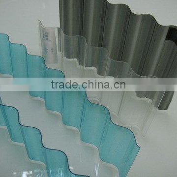 Guangzhou 3 mm 1mm polycarbonate corrugated sheet,pc corrugated sheet,polycarbonate waved sheet