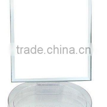 Rectangular transparent & double love Cosmetic Mirror with the disk