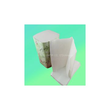 Recycle white 320sheets Single fold paper  for hotel, home