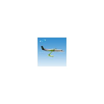 House color  SkyWork DASH 8-400 1:100 33cm model with plastic airplane wings