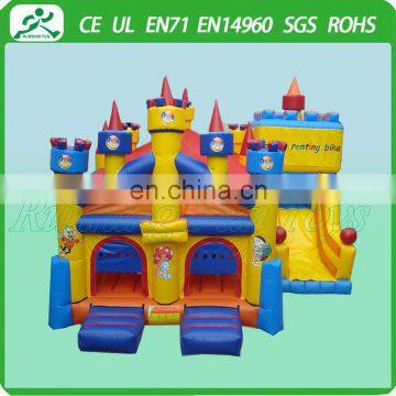 Giant inflatable castle, fun city, amusement park toys for kids