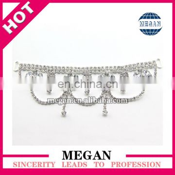 High quality Rhinestone Connector with Sparkle gems and metal base
