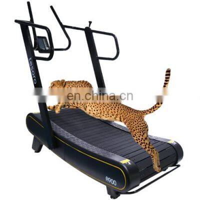 commerical use exercise fitness equipment leg press machine with foldable sports new noble Curved treadmill & air runner