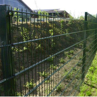 868 Double Wire Mesh Fence Double Slatted Fence Panels  Decorative Fence Panels