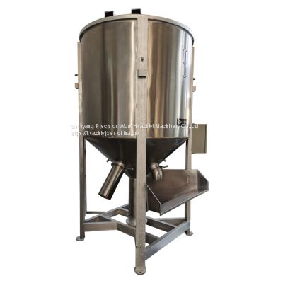 High production efficiency stainless steel rubber particles plastic particles vertical mixer
