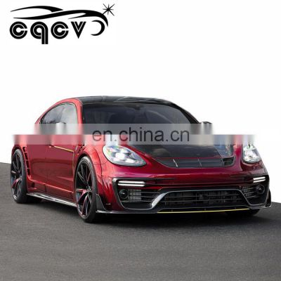 14-16 wide body parts for porsche panamera with spoiler
