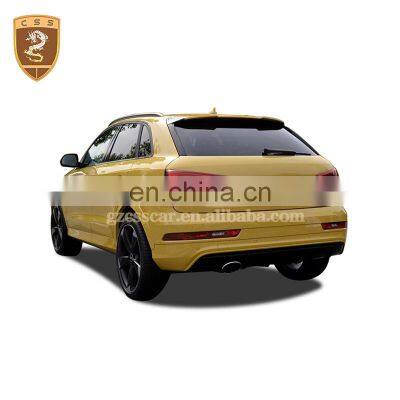 Wholesale PP Material Front Bumper Grill Chin Body Kit For Au-di Q3 RS 2017