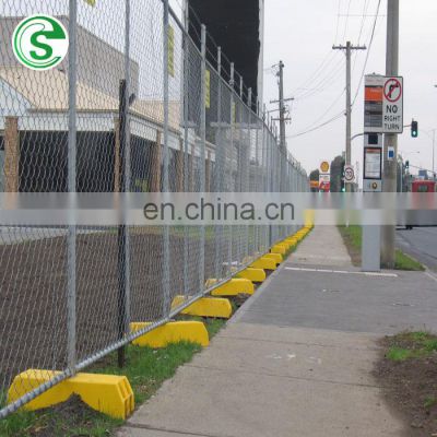 6*12ft removable temporary construction galvanized chain link fence panels