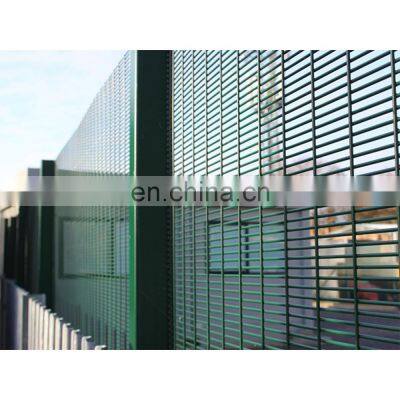 Factory direct Hot-dipped  Waterproof Steel Pvc Frame Fence Panels Meta coated anti-climb 358 decorative security fence