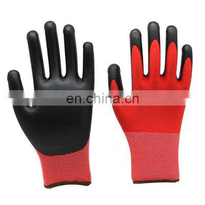 General Purpose Repair Construction Micro Foam Grip Palm Nitrile Coated Working Gloves