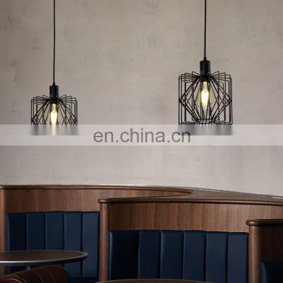 HUAYI New Design Black Color Modern Decoration E27 60w Indoor Living Room Bedroom Hotel LED Pendant Light