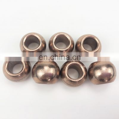 Small spherical sintered iron bronze alloy fan bearing oilless bushing