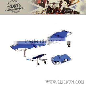 adjustable aluminum folding patient stretcher