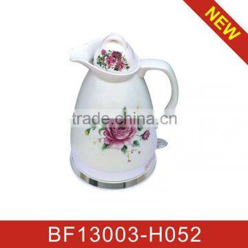 113th Canton Fair phase 2: Booth no.: 11.1L05,06 big design 1.7L ceramic electric tea kettle--