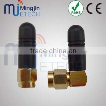 (Factory)2.4GHz WLAN Wireless LAN Rubber Antenna with SMA Male connector