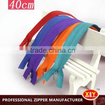 2015 hot sale polyester tape conceal zipper , wedding dress zipper