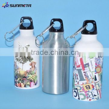 400ML Silver sublimation sports water bottle