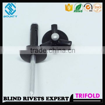 HIGH QUALITY FACTORY LARGE FLANGE HEAD TRI-FOLD RIVETS FOR GLASS CURTAIN WALL