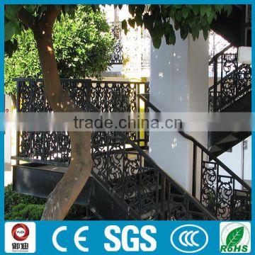 Black spary painting wrought iron stair railings