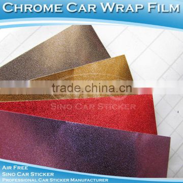 Chrome Sanding Metal Color Car Wrap Film 1.52*30m