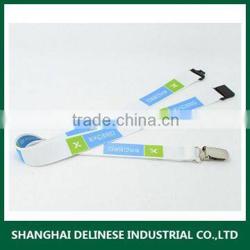 Alibaba custom high quality polyester lanyard strap
