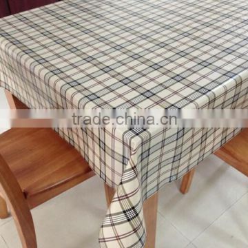 wholesale real silk pvc tablecloth simple design for dining