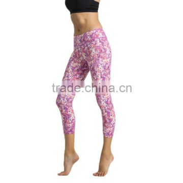Colorful Printing Sublimation Sportswear Women Comfortable Wholesale Yoga Pants
