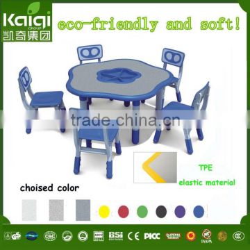 preschool kids study table and chair classroom height adjustable desk furniture