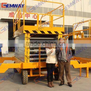 Mini movable scissor lift platform for sale