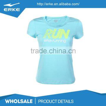 ERKE wholesale moisture wicking cotton athletic all sport training womens tee shirts
