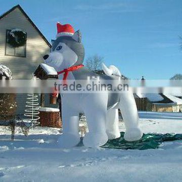Christmas Decorations Lovely Inflatable Husky Dogs