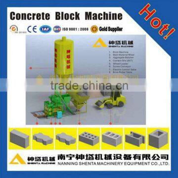 Shenta machine cement automatic bricks production line