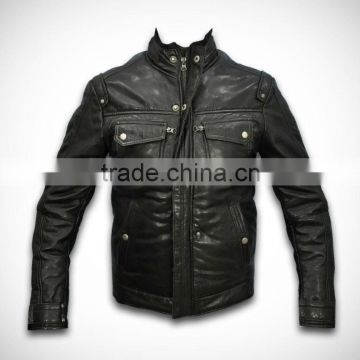 Leather Fashion Jacket black beautiful Design