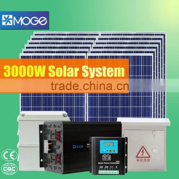 Moge poly solar energy storage home system price 3000w