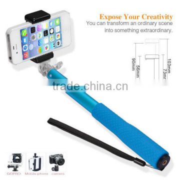 2014 Deluxe Camera compatible selfie tongsis monopod with bluetooth