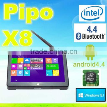 Original PIPO X8 Mini PC TV Box Intel Z3736F Quad Core Win 8.1 Android tv box 4.4Dual Boot 7" 2GB RAM 32/64GB ROM